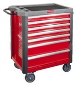 Wózki magazynowe - Proline Wózek warsztatowy 7 szuflad WYPOSAŻENIE 206 elementów HD 33114 PX33114 - miniaturka - grafika 1