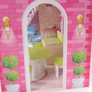 EcoToys Drewniany domek dla lalek California z ogrodem 4107 712816 - Domki dla lalek EcoToys Drewniany domek dla lalek California z ogrodem 4107 712816 - Domki dla lalek - miniaturka - grafika 9