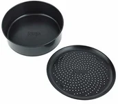 Akcesoria i części do mikrofalówek - Ninja Ninja Oficjalny zestaw nieprzywierających naczyń do pieczenia [4026J300EUK] puszka do ciasta i tacka na ciasto, kompatybilna z Ninja Foodi OP100, OP300, OP500, czarny 4026J300EUK - miniaturka - grafika 1