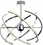 Lampy sufitowe - Krislamp Lampa wisząca zwis Kris Lamp Polaris 50W LED chrom KR360-6 - miniaturka - grafika 1