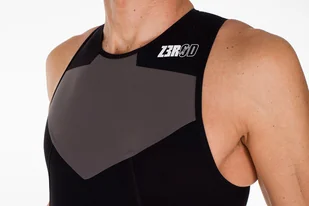 ZEROD strój triathlonowy ELITE TRISUIT czarno-szary - Bielizna sportowa męska - miniaturka - grafika 5