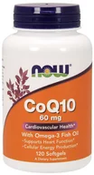 Witaminy i minerały dla sportowców - Now Foods NOW CoQ10 60mg 120caps - miniaturka - grafika 1