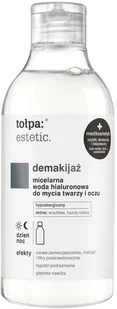 Tołpa ESTETIC DEMAKIJAŻ. MICELARNA WODA HIALURONOWA DO MYCIA TWARZY I OCZU 300 ML - Płyny micelarne - miniaturka - grafika 2