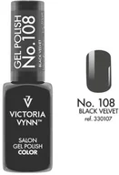 Lakiery hybrydowe - VICTORIA VYNN Lakier hybrydowy GEL POLISH COLOR Black Velvet nr 108 VICTORIA VYNN - 8 ml VIC000310 - miniaturka - grafika 1