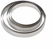 Formy do ciast - DE BUYER pierścień na tort, okrągły, ze stali nierdzewnej, wysokość 4,5 cm 3989.12 - miniaturka - grafika 1