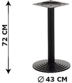 Inne meble biurowe - Stema SH Podstawa stolika żeliwna SH-5005-1/B, (stelaż stolika), kolor czarny SH-5005-1/B - miniaturka - grafika 1