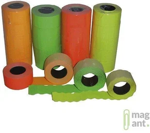 POLIGRAF Taśma do metkownicy 2rzędowa 26x16mm prosta żółta - Cenówki - miniaturka - grafika 2