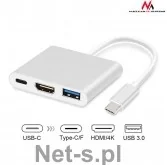 Maclean Adapter USB-C HDMI USB 3.0 USB-C MCTV-840 - Adaptery i przejściówki - miniaturka - grafika 3