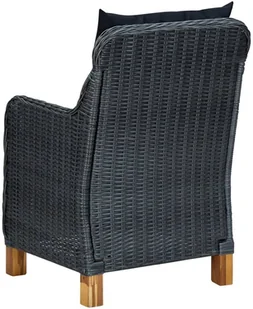 vidaXL 7-cz. zestaw mebli ogrodowych, poduszki, rattan PE, ciemnoszary 3060165 - Meble ogrodowe - miniaturka - grafika 9