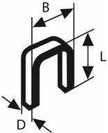 Inne mocowania - BOSCH Zszywka TK40 35G 1 2 mm 35 mm ocynkowana 2608200704 5000 szt - miniaturka - grafika 1