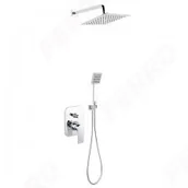 Zestawy prysznicowe - Ferro ALGEO SQUARE Podtynkowy zestaw prysznicowy chrom BAQ7P-SET1-S BAQ7P-SET1-S - miniaturka - grafika 1