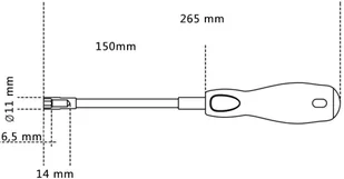 Beta KLUCZ NASADOWY GIĘTKI 7MM 943FL/7 - Klucze i nasadki - miniaturka - grafika 4