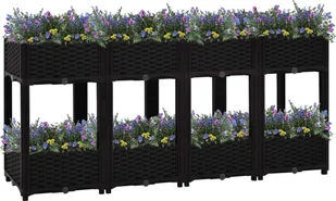 vidaXL Donica do podniesionej rabaty, 160x40x71 cm, polipropylen - Donice - miniaturka - grafika 2