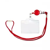 Identyfikatory - TITANUM Identyfikator sky pass - czerwony - miniaturka - grafika 1