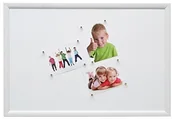 Ramki na zdjęcia - Deknudt Frames Deknudt ramki s54st2 magnesy magnes na ścianę i 40 X 60 tablica magnetyczna biała mahler wygląd drewna, s54sf1 Magneetbord EN magnesami S54ST2-40.0X60.0 - miniaturka - grafika 1
