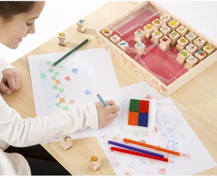 Melissa&Doug Duży Zestaw Pieczątek Różne Wzory Melissa and Doug 19362 - Zabawki kreatywne - miniaturka - grafika 4