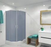 Kabiny prysznicowe - Durasan VEKTOR BIS 80x80 - miniaturka - grafika 1