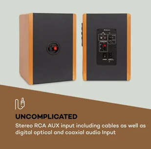 Auna Line 500 A Drewno + Czarny (JO2-R50BT) Drewno + Czarny - Głośniki i kolumny - miniaturka - grafika 7