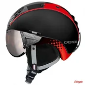 Kaski narciarskie - Casco SP-2 Visor Black Red 07.3708 - miniaturka - grafika 1