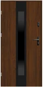 Drzwi zewnętrzne - Drzwi zewnętrzne stalowe Prato 2 Orzech 90 lewe - miniaturka - grafika 1