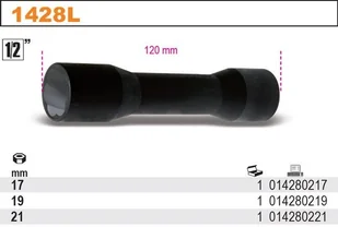 Beta NASADKA 1/2"DO ODKR.USZK.ŚRUB,NAKR.21MM 1428L/21 - Klucze i nasadki - miniaturka - grafika 2