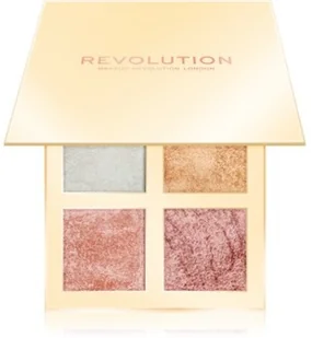 Revolution Makeup Makeup Revolution Face Quad Paleta Rozświetlaczy Incandescent - Bronzery i konturowanie twarzy - miniaturka - grafika 4