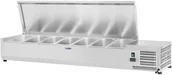 Szafy i witryny chłodnicze - Royal Catering Nadstawa chłodnicza - 7 x GN 1/3 - 160 x 39 cm RCKV-160/39-S7 RCKV-160/39-S7 - miniaturka - grafika 1