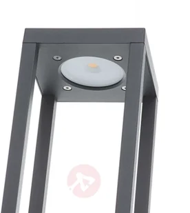 Lampenwelt com Słupek oświetleniowy LED Carlota ciemnoszary 65 cm - Lampy ogrodowe - miniaturka - grafika 4