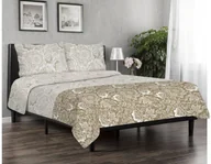 Pościel - Matex Multitex Pościel flanelowa, kremowo-biała, 160x200 cm, 2x 70x80 cm - miniaturka - grafika 1