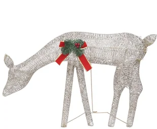 vidaXL Lumarko Ozdoba świąteczna: rodzinka reniferów, 270x7x90 cm, złota 328503 - Oświetlenie świąteczne - miniaturka - grafika 7