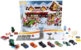 Mattel HOT WHEELS Kalendarz adwentowy GJK02 - Tory, garaże, parkingi - miniaturka - grafika 2