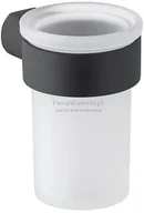 Kubki na szczoteczki do zębów - Gedy Pirenei kubek wiszący czarny PI10CZAR - miniaturka - grafika 1