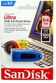 Huby USB - SanDisk Sandisk Ultra USB 3.0 Blue 64 GB sdcz48 064 G-u46b 0619659156701 - miniaturka - grafika 1