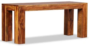 vidaXL Ława, lite drewno sheesham, 110 x 35 45 cm vidaXL - Ławki do przedpokoju - miniaturka - grafika 4