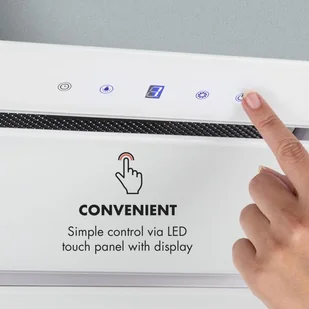 Klarstein Hektor 52 Biały (TK15-Hektor-WH) - Okapy kuchenne - miniaturka - grafika 4