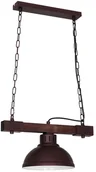 Lampy sufitowe - Luminex Lampa wisząca HAKON 1xE27/60W/230V brązowa - miniaturka - grafika 1