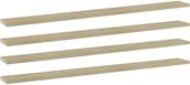 Meble modułowe i akcesoria - vidaXL Półki na książki, 4 szt., kolor dąb sonoma, 100x10x1,5 cm - miniaturka - grafika 1
