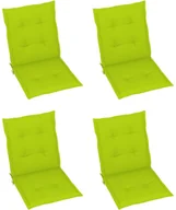 Poduszki ogrodowe - vidaXL Poduszki na krzesła ogrodowe, 4 szt., jasnozielone, 100x50x4 cm - miniaturka - grafika 1