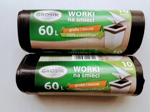 Grosik WORKI NA ŚMIECI 60L 10szt.UK (8571003879) - Worki na śmieci - miniaturka - grafika 2