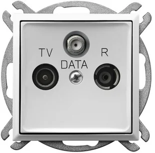 Ospel Gniazdo RTV DATA Biały Aria - GPA-UD/m/00 - Gniazdka elektryczne - miniaturka - grafika 4