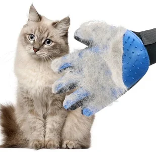 Rękawica szczotka do czesania wyczesywania sierści - Szczotki i furminatory - miniaturka - grafika 4