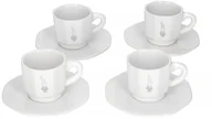 Filiżanki - Bialetti Zestaw 4 filiżanek z podstawką Biały RTATZ402 - miniaturka - grafika 1