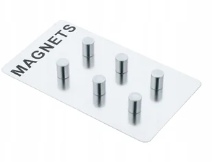 Zeller Magnesy do notatek stal nierdzewna 6 sztuk ZELLER B005FPCMOW - Dekoracje domu - miniaturka - grafika 2