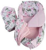 Koce i narzuty dla dzieci - Medi Partners 5-częściowy zestaw gniazd dla niemowląt, 90 x 50, wyjmowana wkładka, łóżko, gniazdo do raczkowania, kocyk do raczkowania, dla noworodków, 100% bawełny - miniaturka - grafika 1