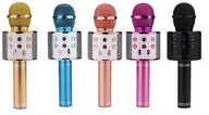 Instrumenty muzyczne dla dzieci - M&amp;Z Bezprzewodowy mikrofon karaoke, mix kolorów - miniaturka - grafika 1