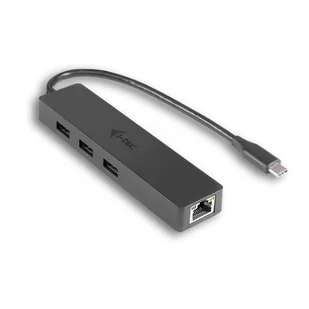i-Tec USB-C Slim 3-port HUB z adapterem Gigabit Ethernet - Huby USB - miniaturka - grafika 3