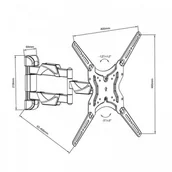 Uchwyty do monitorów - Maclean Maclean Uchwyt Maclean MC-743 (ścienne, Uchylny; 13" - 50"; max. 30kg) 2_305621 - miniaturka - grafika 1