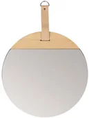 Lustra - SPLENDID Lustro okrągłe BORAS na pasku beżowe śr. 40 cm - miniaturka - grafika 1