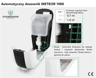 #COVID Dozownik automatyczny METEOR 1000 - Dezynfekcja - miniaturka - grafika 6