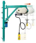 Wciągarki - Vidaxl 056 DOSTAWA GRATIS! 05668341 budowlana z przedłużanym wysięgnikiem + kaseta sterownicza na kablu 1.5m udźwig 200 kg wysokość podnoszenia 30 m) 68341-uniw - miniaturka - grafika 1